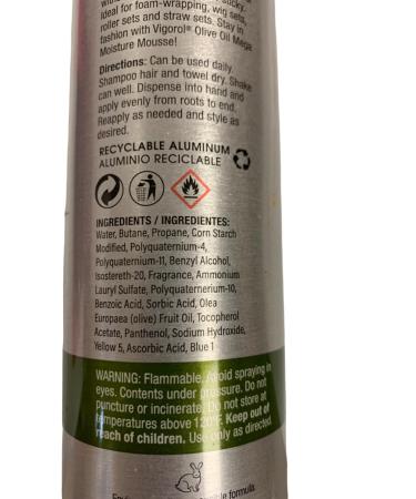 Vigorol Olive Oil Mega Moisture Mousse 12 oz - Hydrating Hair Mousse for All Hair Types | International Shipping - Buy Online on GoSupps.com