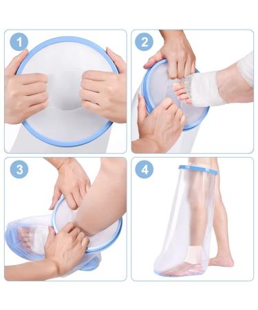 Valleywind Waterproof Leg Cast Cover for Shower - Adult Anti-Slip Reusable Seal - 24.8inch - Buy Online on GoSupps.com