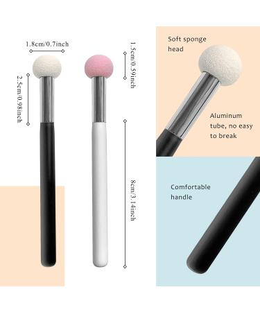 4 Pack Makeup Brushes Set - Foundation, Powder, Eyebrow, Concealer Applicator Brushes (Black+White) - Buy Online on GoSupps.com