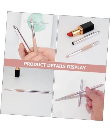 DOITOOL Lip Brush with Lid Foundation Applicator Foundation Makeup Brush Eye Shadow Applicator Lipstick Cosmetics Brush Lip Gloss Lip Tint Travel Cosmetic Brush Fiber Wool Pink Telescopic - Buy Online on GoSupps.com
