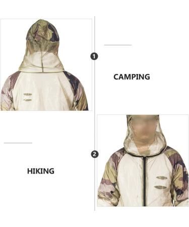 BESPORTBLE Lightweight Summer Bug Jacket with Hood | Mesh Netting Cover | Outdoor Protector | Light Green - Buy Online on GoSupps.com