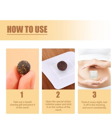 MOUMOUTEN 60pcs Mouth Clear Navel Paste - Natural Mugwort Belly Stickers for Fresh Breath & Oral Care - Buy Online on GoSupps.com