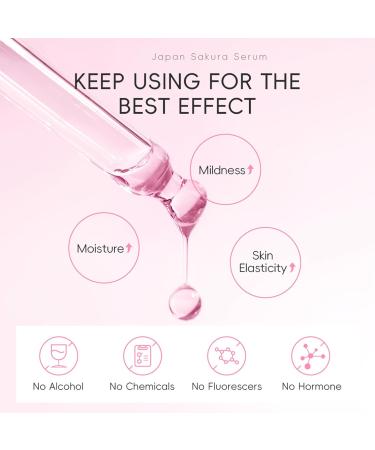 Aislor Cherry Blossom Essence for Face 30ml Lightweight Hydrating Serum Moisturizer for Women Softening Radiance and Glowing Skin Pink One Size One Size Pink - Buy Online on GoSupps.com