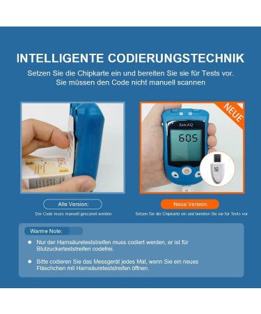 Sinocare Uric Acid & Blood Sugar Measuring Device Set | 50 Test Strips Each | Safe & Accurate | International Shipping - Buy Online on GoSupps.com