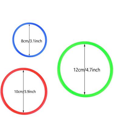 24Pcs Plastic Ring Toss Game Set for Kids & Adults - Outdoor Carnival Party Fun! - Buy Online on GoSupps.com