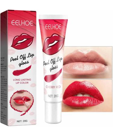  JPSDOWS Peel-Off Lip Tint | Moisturize Peel-Off Lip Glaze Matte Lip Gloss | Long-lasting lip gloss for women and girls. Peel off the colorful sexy matte colors. - Buy Online on GoSupps.com