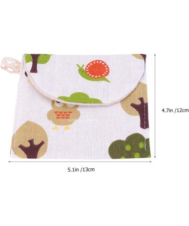 Milisten 8pcs Cotton Sanitary Napkins Bag Pouch - Women's Nursing Pad Holder Purse for Girls - Buy Online on GoSupps.com