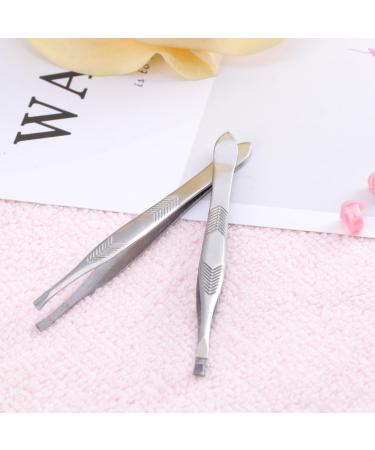 Frcolor Stainless Steel Eyebrow Tweezers - Professional Armchair Slide Design for Precision Grooming - A011 - Buy Online on GoSupps.com