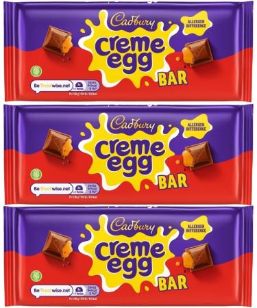 Easter Chocolate Bundle 0f 3 Cadbury Creme Egg Bar 123g for Women Men and Kids by Experts Supplies