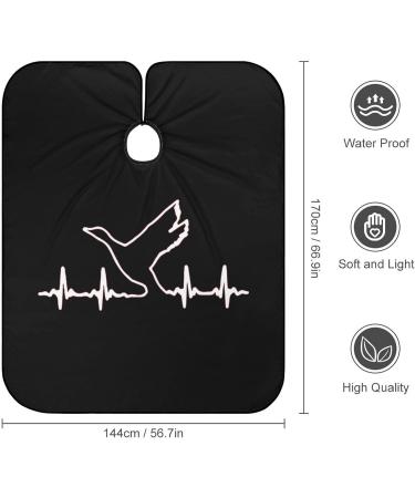 Shop Duck Waterfowl Hunting Heartbeat Barber Cape | Adjustable Snap Salon Apron for Adults - Perfect for Hair Cutting - Buy Online on GoSupps.com
