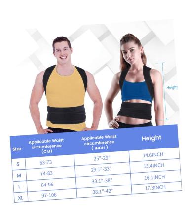 FRCOLOR Back Support Belt - Posture Corrector for Men | Heat Adjustable Hunchback Device | Portable Back Straightener | Family Support Brace - Buy Online on GoSupps.com