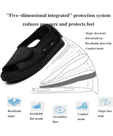 Plantar Fasciitis Shoes for Men & Women | Adjustable Orthopedic Slippers for Diabetics Arthritis & Swollen Feet - Buy Online on GoSupps.com