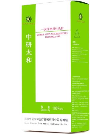 100 Sterile Stainless Steel Acupuncture Needles - Individually Packaged for Massage & Beauty - 0.20mm & 0.22mm Diameter - Buy Online on GoSupps.com