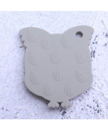 Healifty Owl Grey Silicone Baby Teether - Animal Infant Educational Toy for Teething - Buy Online on GoSupps.com