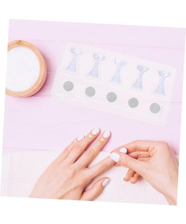 minkissy 2 Sets Nail Checkerboard Nail Hand Practice Press on Nail Stand Fake Hands to Practice Fake Nails Nail Art Tips Display Stand Nail Stand Display Magnetic Head Acrylic White 2.5x1.4x1.4cm White - Buy Online on GoSupps.com