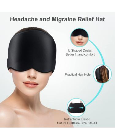 Migraine Relief Cap - Cold & Hot Therapy Headache Hat for Tension, Sinus & Stress - Flexible Ice Head Wrap for Puffy Eyes - Cold Compress Headache Relief - Buy Online on GoSupps.com