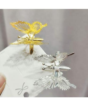 10Pcs 3D Movable For Butterfly Barrettes Clips Hair Clips Metallic Flying For Butterfly Barrettes Women Movable Butterfly Hairpins - Buy Online on GoSupps.com
