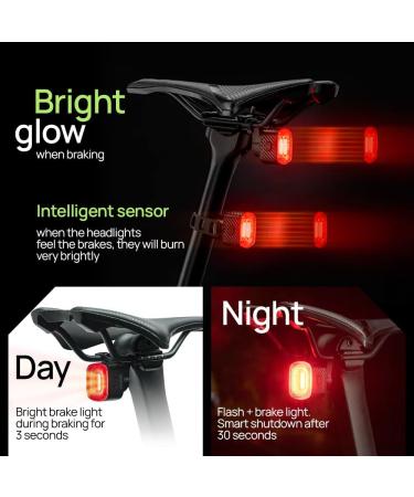 panaride Bike Lights Kit Front and Back USB Rechargeable - Buy Online on GoSupps.com