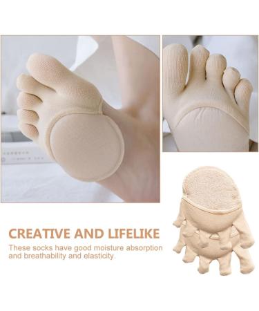 GLEAVI Full Toe Socks & Heel Pads for Women | Metatarsal Foot Support & High Heel Comfort | Thin Nylon Shoe Inserts - Buy Online on GoSupps.com