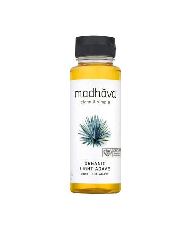 Madhava Organic Golden Light Blue Agave 11.75 oz - Neutral Mild Flavor - Buy Online on GoSupps.com