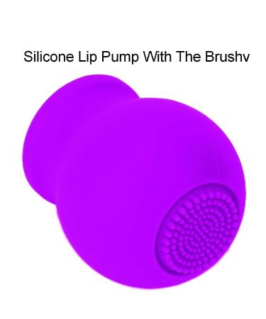 Bizofft Large Silicone Lip Plumper Tool with Brush - Daily Use (Purple) - Buy Online on GoSupps.com