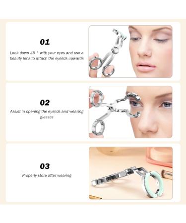 Weduspaty Contact Lenses Wearing Aids Contact Lens Tool Silicone Pad Ergonomic Plated Portable Contact Lens Remover for Beginner Universal Travelling Contact Lens Inserter - Buy Online on GoSupps.com