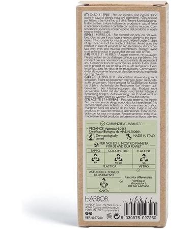 Phytorelax Laboratories Olio 31 Erbe Vegan & Organic - 100ml Essential Oil Blend with 31 Herbs - Italian Import - Shop Internationally - Buy Online on GoSupps.com