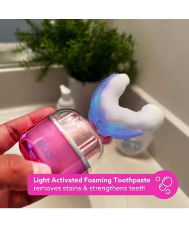 GO SMILE Sonic BLU Hands-Free Teeth Whitening Kit with Gum Massager - Cordless Charger & Toothpaste - No Sensitivity - Pink - Buy Online on GoSupps.com