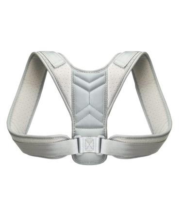 Correction Belt for Men Women Humpback Seated Corrector Medical Adjustable Back Posture Corrector Shoulder Clavicle Support (Color : White Size : Small) White Medium