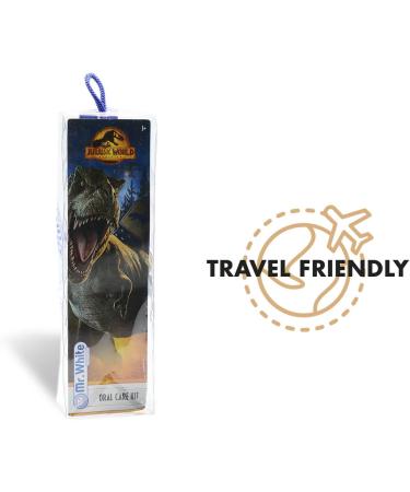 Mr. White Jurassic World Travel-Friendly Beutel Set for Kids | Toothbrush Suction Cup Mint Toothpaste & Cup | Perfect for Global Shipping - Buy Online on GoSupps.com