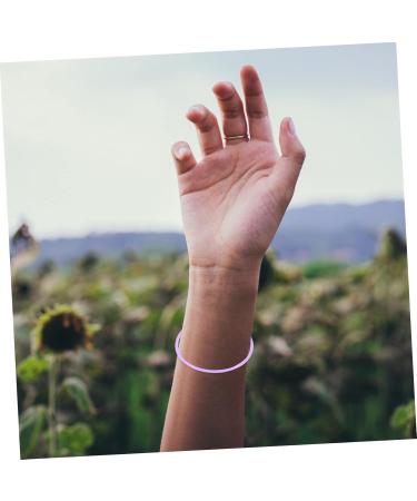 Abaodam 20 Pcs Gumdrops Wristband Silicone Bracelets Rubber Jelly Bracelets Fudge Luminous Strapping Child Violetx4pcs 5.8x5.8cmx4pcs - Buy Online on GoSupps.com