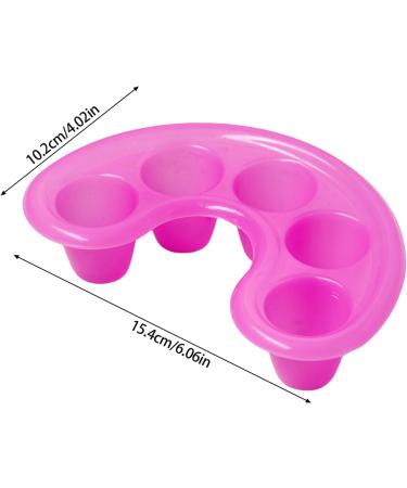 1 bol ongles cinq doigts pour un retrait rapide et facile des ongles polis bol ergonomique pour trempage des ongles rose rouge - Buy Online on GoSupps.com