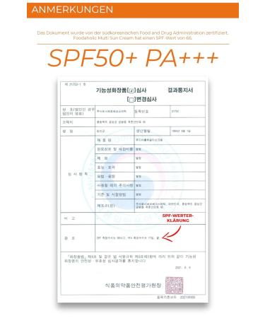 FOODAHOLIC Multi-Sun Cream SPF50+ PA+++ - Anti-Wrinkle Sun Screen 70ml | Best International Shipping - Buy Online on GoSupps.com