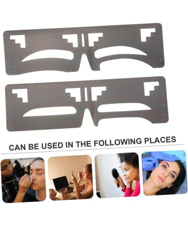 Balacoo 4 Pcs Eyebrow Ruler Eyebrow Shaping Template Brow Stencil Ruler Tool Eyebrow Guide Ruler Cosmetics 1 count (Pack of 1) As Shownx2pcs - Buy Online on GoSupps.com