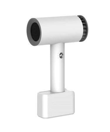 White Cordless Hair Dryer Portable Lightweight Blow Dryer Travel Hairdryer Blowdryer Rechargeable Hair Dryer for Home & Travel Hot and Cold Wind