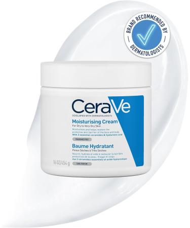CeraVe - Baume Hydratant Corps et Visage - Peau S che Tr s S che et Atopique - 48H d'Hydratation - Acide Hyaluronique + 3 C ramides - Texture Riche Non Collante Non Com dog ne - 454g + co-Recharge - Buy Online on GoSupps.com