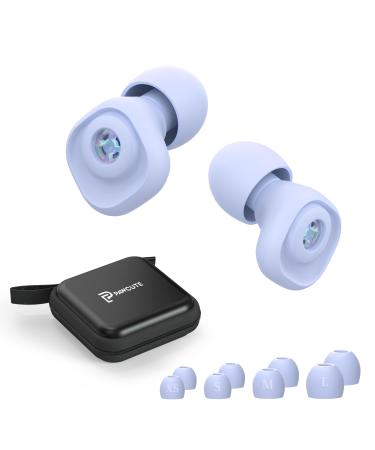 Ear Plugs for Concerts Loud Music High Fidelity Noise Cancelling Ear plugs Silicone Ear Plugs with 4 Pairs Ear Tips for Concert Festivals Drummers DJS(blue-violet)