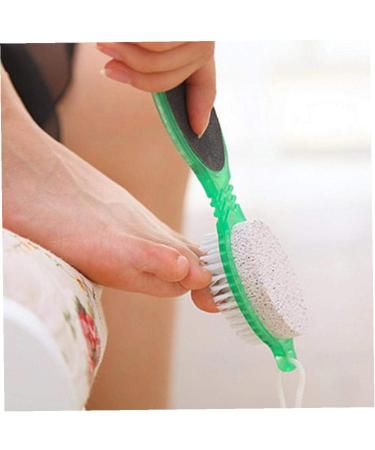 Multi Usage 4 In 1 Foot File Portable Pumice Nail Brush Callus Reducer Durable Multifunctional File Scrubber For Pedicure Tool Random Color - Buy Online on GoSupps.com