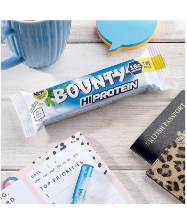 Bounty Hi Protein Bar (12 x 52g) - Milk Chocolate Coconut Energy Snack | 18g Protein - Buy Online on GoSupps.com