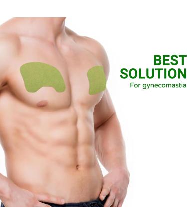Gynecomastia Compress Patch | Male Breast Sculpting & Tightening | 24 Natural Ingredients Patches - Buy Online on GoSupps.com