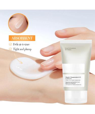 Vitamin C Moisturiser for Face Anti-Dark Spots&Brightening Cream Vitamin C Suspension 30% Vitamin C Face Cream Natural Anti Aging & Wrinkles Face Moisturiser Lightweight Daily Face Moisturiser - Buy Online on GoSupps.com
