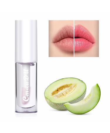 SUMEITANG Pink Magic Mood Lip Gloss PH Tint - Clear Temperature Color Changing Lip Stain & Balm for Women - Prevents Dry Lips (Cantaloupe) - Buy Online on GoSupps.com