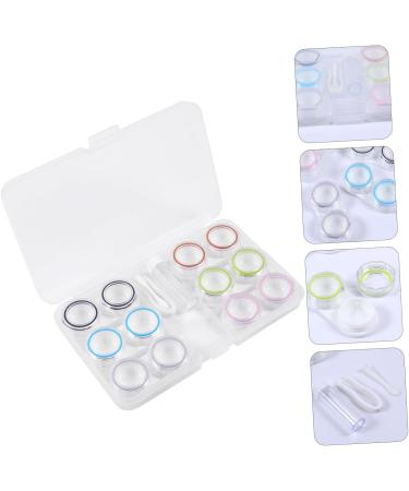 Homsfou Contact Lens Organizer Set - Travel-Friendly Colored Lens Storage Case | Durable Plastic Container for Glasses - Buy Online on GoSupps.com