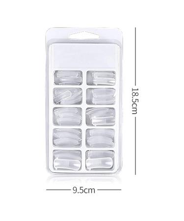 Poly Nail Gel Set for Stunning Nail Extensions - Includes 3x Adhesive Nail Scraper & Double Slide - Size #07 - Buy Online on GoSupps.com