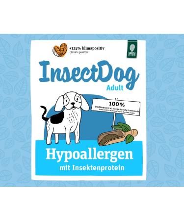 GREEN PETFOOD InsectDog Hypoallergen GRAIN FREE (5 x 900 g) | Hypoallergenic insect-based dry food for adult dogs | Food from sustainable production | Pack of 5 sachets - Buy Online on GoSupps.com