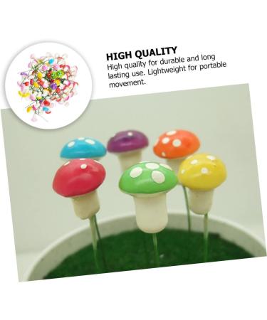 HOMSFOU 200 Pcs Simulated Mushroom Ornaments Bonsai Mushroom Decor Micro Landscape Miniature Tiny Mushrooms for Crafts Figure Plant Decor Simulation Mushroom Toy Room Child Artificial Foam - Buy Online on GoSupps.com