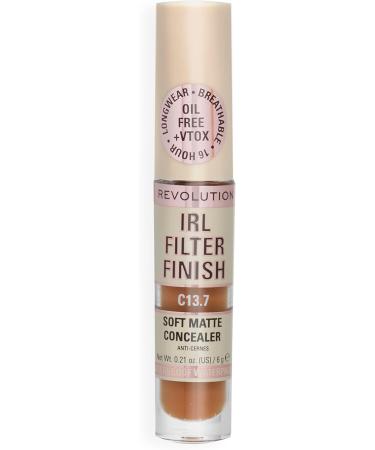 Makeup Revolution IRL Filter Finish Concealer C13.7 - Dark Skin Tones - 6g (Pack of 1) - Buy Online on GoSupps.com