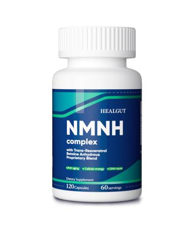 HEALGUT High-Purity NMN Supplement Alternative for Women: Liposomal NMNH + Trans-Resveratrol + TMG | Boosts NAD+ Levels Cellular Regeneration & Radiant Skin - 60-Day Anti-Aging Formula