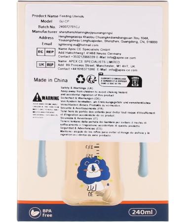 nohlerlife Sippy Cup for Baby Months 6+ Non Spill Cup for Toddlers Baby Straw Cup with Handles Leak-Proof Soft Spout Cup with 3 Types Silicone Spouts BPA Free - 8 Oz - Buy Online on GoSupps.com