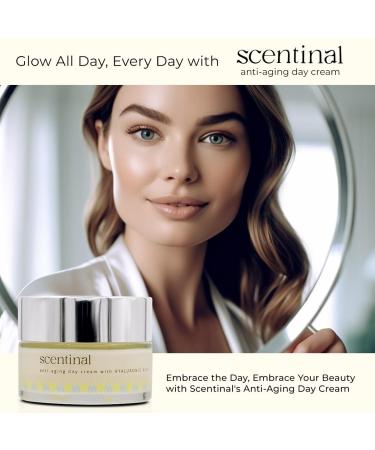 Scentinal Anti-Aging Day Cream with Hyaluronic Acid - Hydrating 50ml for Radiant Youthful Skin | International Shipping Available - Buy Online on GoSupps.com